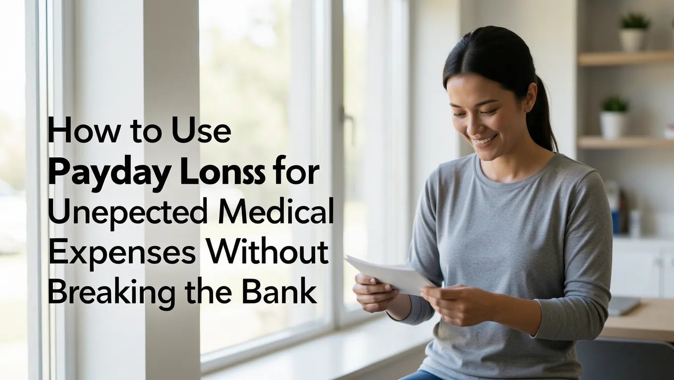 How to Use Payday Loans for Unexpected Medical Expenses Without Breaking the Bank