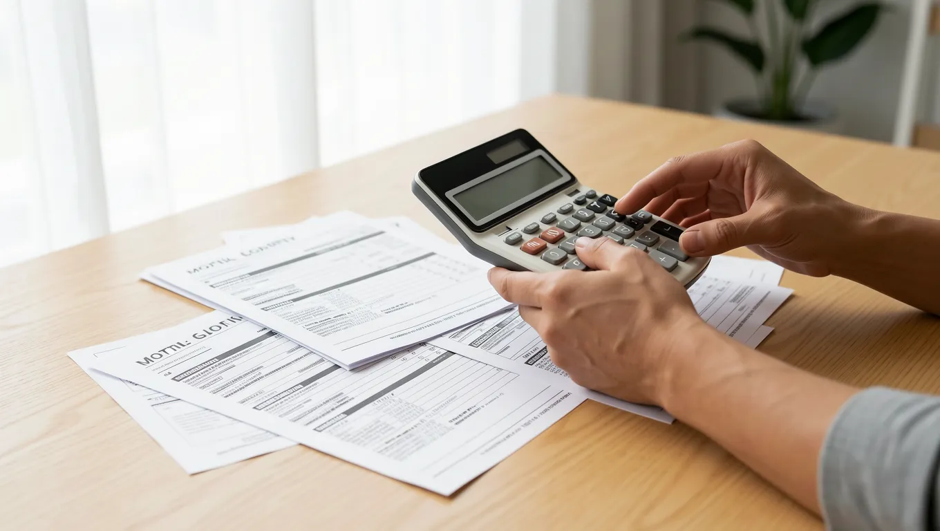 Calculating monthly expenses and loan interest rates