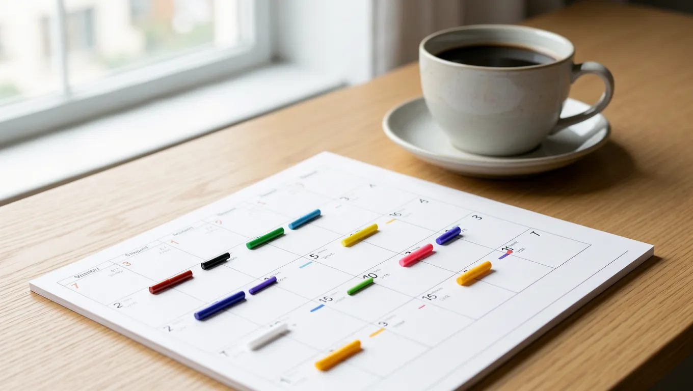 Seasonal income calendar showing monthly fluctuations for workers